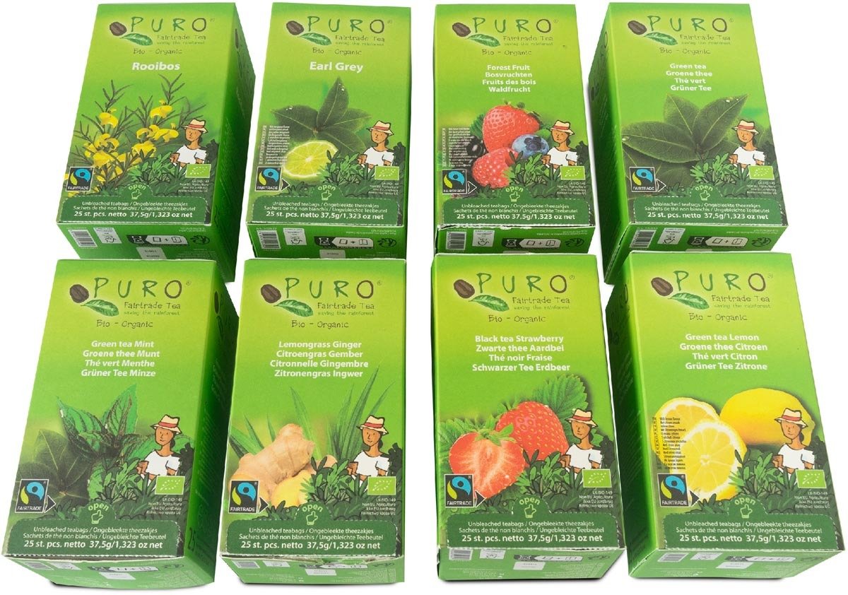 Puro Thee PROEFPAKKET 8 SMAKEN BIO - Puro